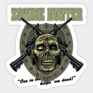 Zombie Hunter Sticker